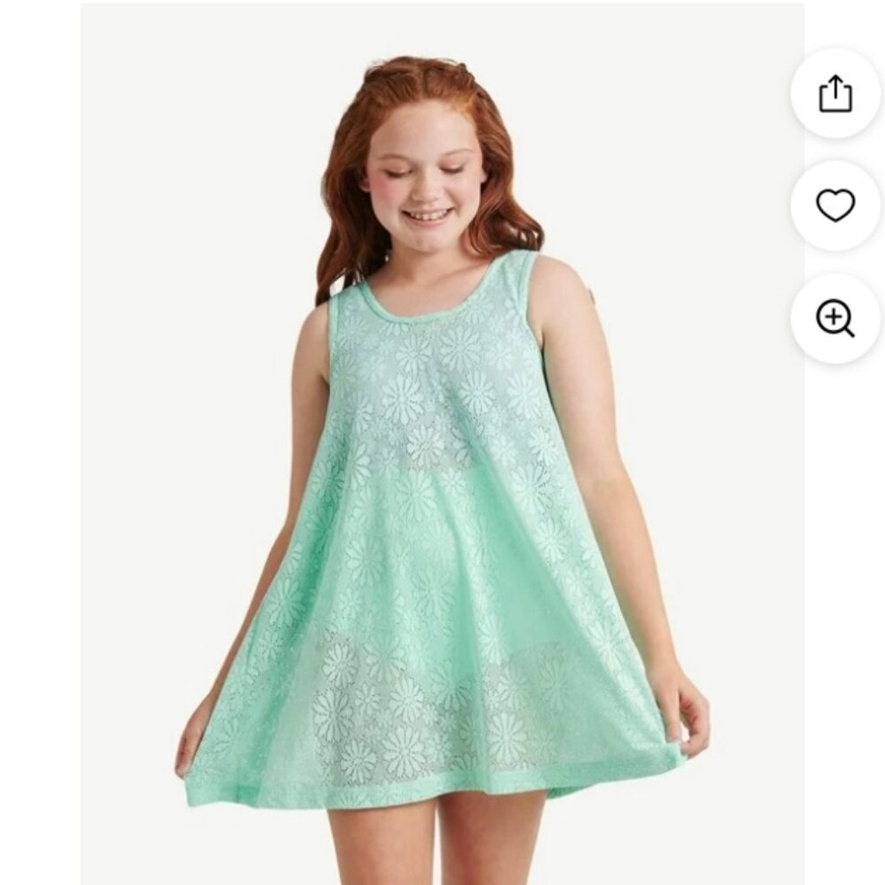 7/8 Justice Girls Swimsuit Cover Up Swing Dress